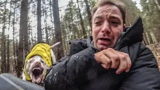 A dog attacked us in the forest! But the video isn't about it...