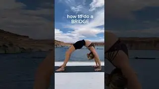 Bridge Tutorial! 4 Easy Steps 😊 #gymnast #yoga #tips #bridge #backbend #tutorial