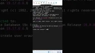 How to create user in Oracle? 