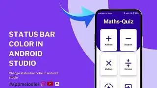 How to Change the Color of the Status Bar | Android Studio | Kotlin