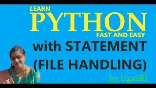 PYTHON - WITH STATEMENT IN FILE HANDLING