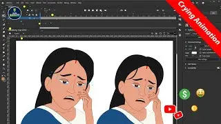 How to Make Crying Woman Animation in Adobe Animate | 2D Animation | Adobe Animate Hindi Tutorial