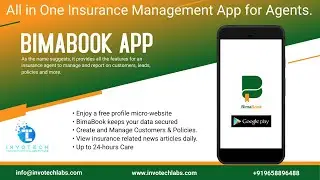 BIMABOOK || ANDROID APP FOR INSURANCE AGENT'S || TUTORIAL || FREE PROFILE MICRO-WEBSITE || PORTAL ||