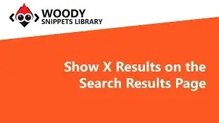 Show X Results on the Search Results Page
