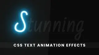 Glowing Text Animation Effects 2 || Html CSS Animation CSS Glowing Tubelight Text Animation Effects