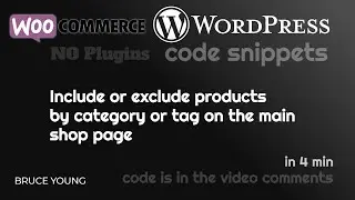 WooCommerce Tutorial - Include or exclude products on the home page by product category or tag