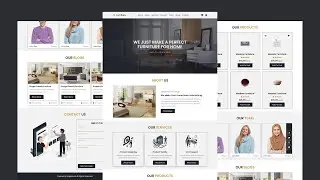 Create A Responsive Furniture Website Design Using HTML - CSS - JAVASCRIPT