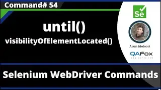 until() and visibilityOfElementLocated() Commands - Selenium WebDriver