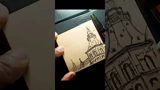 How to draw Architecture pen sketch 