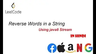 Reverse words in a string Using java8 stream