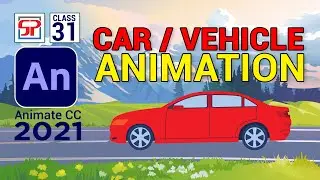 Adobe Animate CC 2021: Car Animation | Vehicle Animation | 2d animation | Flash in Hindi