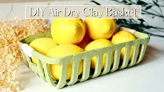 Air Dry Clay Basket Tutorial (Urban Outfitters Dupe) | DIY Home Decor