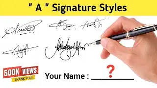 ✔️A Signature Style | Signature Style Of My Name  | How To Create My Own Signature