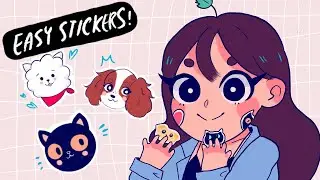 Turn Your Drawings Into Stickers! (with stuff from home)