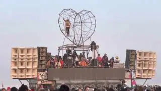 Sunrise Diplo Robot Heart Burning Man 2021