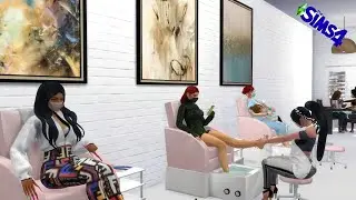 Sims 4 Salon, Spa and Hair Store + CC Folder