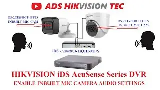 Hikvision inbuilt MIC Analog camera , Hikvision Audio over Coaxial  support DVR setup