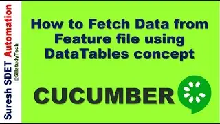 #7 How to Fetch Data from Cucumber feature file using DataTables with asList and asMaps | SDET