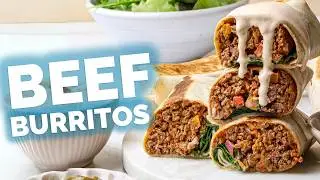 The Most Delicious, Quick & Easy Beef Burritos Recipe 🌯