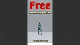 Backward Right Turn. Free Mixamo animation for Daz Studio's Genesis 9