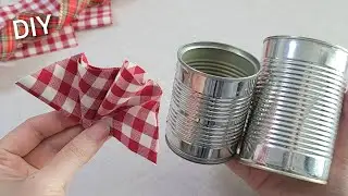 I make MANY and SELL them all! Genius Recycling Idea with Empty can and old fabric - Amazing trick