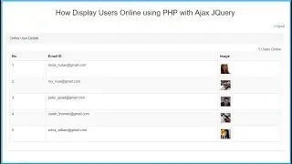 How to Show Live Online User using PHP with Ajax Jquery - 2