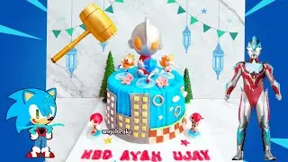 Ultraman Sonic Pinata Cake