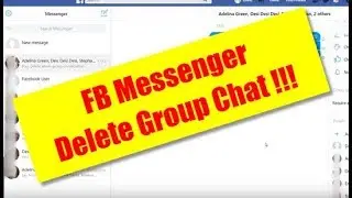 How to Delete Facebook Messenger Whole Group Chat Conversation Permanently