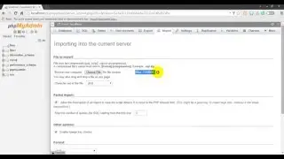 How to increase the import file size in phpmyadmin