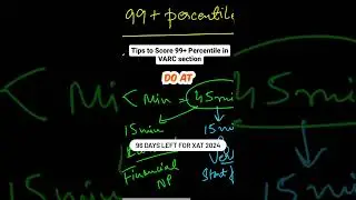 How to score a 99+ percentile in VARC section|96 days for XAT 2024|  XAT Countdown|#tip #xat #cat