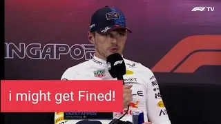 Post Qualifying Press Conference: Singapore-Max Verstappen