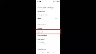 How to enable Quick Ball in Redmi Note 9 Pro
