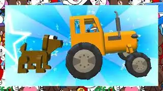 🚜 ПО ПОЛЯМ ПО ЛЕСАМ СИНИЙ ТРАКТОР ЕДЕТ К НАМ 🐷 МУЛЬТИК для ДЕТЕЙ про ЖИВОТНЫХ 🚜