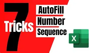 How to Autofill a Sequence of Numbers in Excel