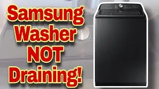 How to Fix Samsung Top Load Washer NOT Draining! | Water Stuck Inside Tub | Model 