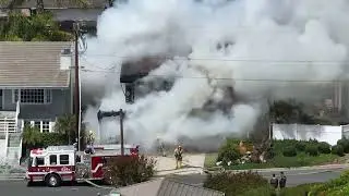 DRONE VIDEO: Watch OCFA take down a house fire in Dana Point