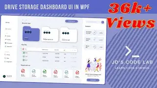 [Trending] WPF C# | Drive Storage Dashboard UI | UI Design in Wpf C# (Jd's Code Lab)