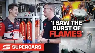 Percat recalls incredible pit lane fire - NTI Townsville 500 | Supercars 2021