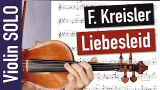 Kreisler Liebesleid (Love's Sorrow) CLOSE UP Violin SOLO | Violin Sheet Music | Playalong