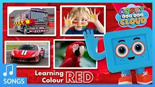 Learn Colors For Kids - Red  🚘  🚒  🐙 | Mr Painter Song | Codey And The Cloud S1 • E6