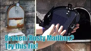 Quick Fix for Broken Metal & Brick Mailbox!