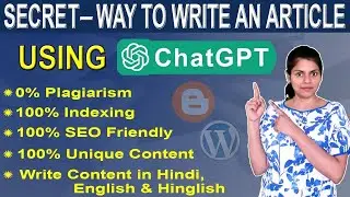 Secret Revealed - Chat GPT Se Unique SEO Friendly Optimized Article Kaise Likhe (2024)