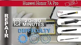 How to replace 🔧 LCD 📱 Huawei Honor 7A Pro AUM-L29