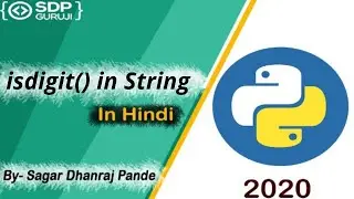 isdigit Function in String #16 | Inbuilt String Function in Python | Python String Method |SDPGuruji