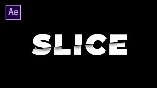 Slice Text Animation In After Effects 2020 | Free Project File | Typography Tutorial