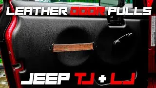 Leather Door Handles Jeep TJ + LJ Handmade