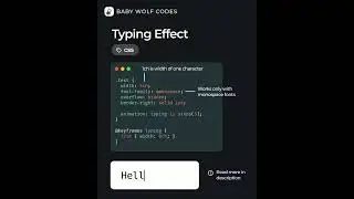 typing effect css