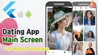 Flutter - Dating app Main Screen (1) Prototype