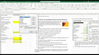 Case 6 -  Sports Camp Budget using Scenario Summary