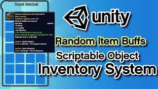 Unity3D - Item Buffs/Stats |  Scriptable Object Inventory System | Part 3